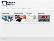 Tablet Screenshot of masteraluminio.com